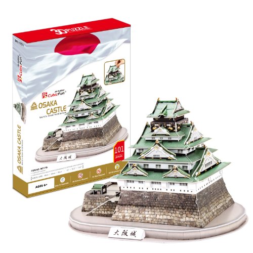 Heart Art Collection MC175h 101 Piece 3D Puzzle Osaka Castle NEW from Japan_1
