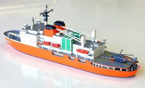 Foresight Shields Models 1/700 Antarctic Research Ship Icebreaker Shirase Model_2