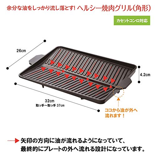 Japanese Yakiniku Grill Plate for Portable Stove Ishigaki Sangyo 3562 NEW_4