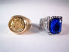 Cosplay Black Butler Ciel Phantomhive ring set 8337923 blue sapphire&Gold Style_1