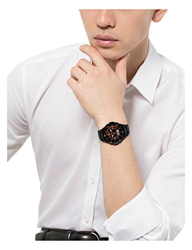 CITIZEN Q&Q MD06-315 SOLARMATE Black x Orange Men's Watch NEW from Japan_2