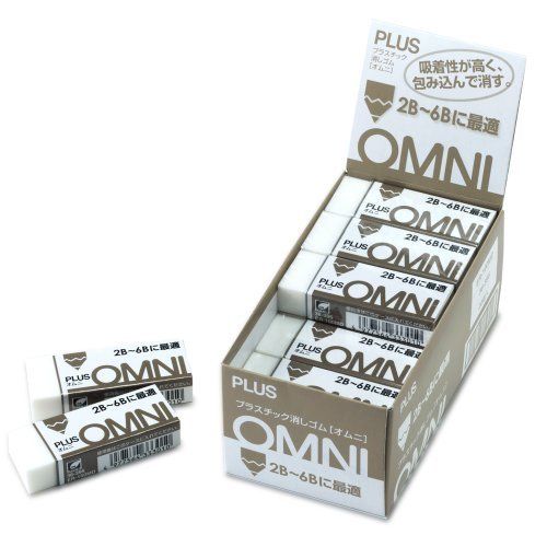 Plus eraser rubber omni 2B - 6B ER - 100MD 20 pieces NEW from Japan_1