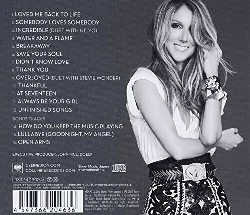 [CD] Sony Music Entertainment Loved Me Back To Life Celine Dion NEW from Japan_2
