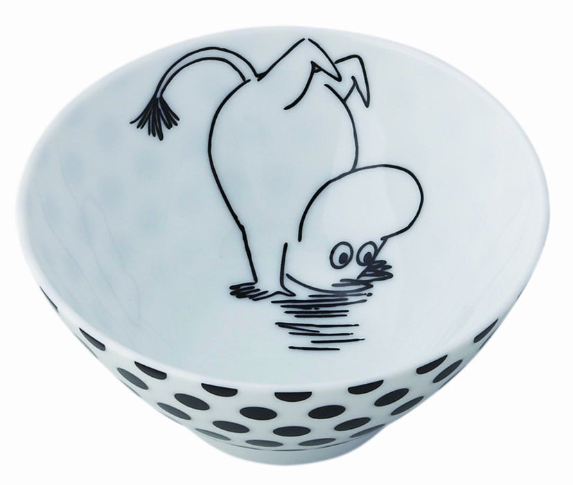 Yamaka MOOMIN MM701-312 Bob Foundation Rice Bowl M Moomin Pattern 380ml NEW_2