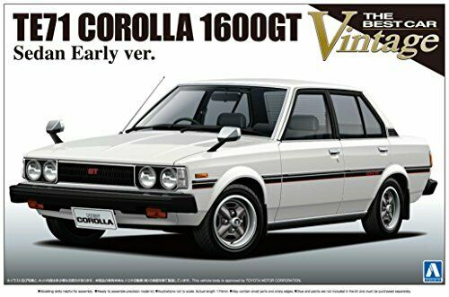 Aoshima 1/24 TE71 Corolla GT (Early Type) Plastic Model Kit NEW from Japan_1