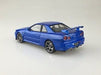 Aoshima NISSAN R34 Skyline GT-R V-spec II Bayside Blue Plastic Model Kit NEW_5