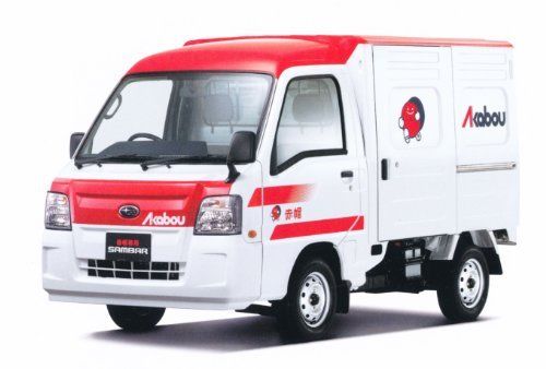 Aoshima The Best Car GT SUBARU '12 Sambar Truck - Akabou Plastic Model Kit NEW_1
