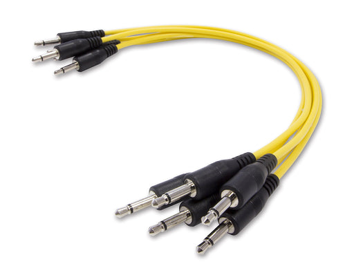 KORG Patch Cable Set MS-CABLE-YL Set of 5 cables for MS-20 mini Yellow 25cm NEW_1