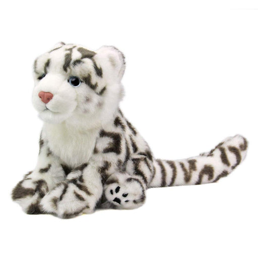 Real Stuffed Snow leopard Child COLORATA Plush Doll animal Family Series NEW_1