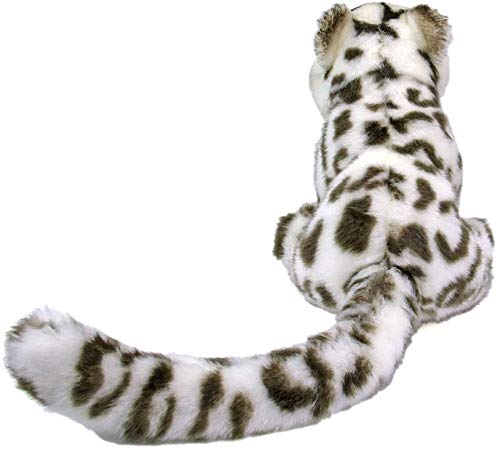 Real Stuffed Snow leopard Child COLORATA Plush Doll animal Family Series NEW_4