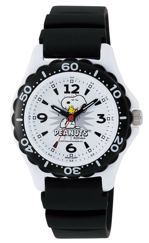 Citizen Q&Q Peanuts Snoopy AA96-0016 Watch Analog White x Black Polyurethane NEW_1