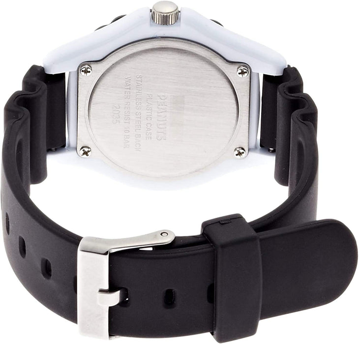 CITIZEN Q&Q PEANUTS Snoopy AA96-0015 Analog Watch White x Black Polyurethane NEW_3