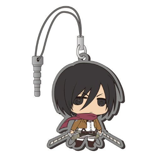 Attack on Titan Chimi Attack Earphone Jack Mascot (6 pieces per box) 40mm NEW_4