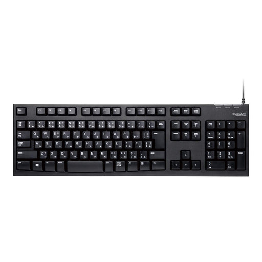 ELECOM USB keyboard 108 key Wii PS3 support TK-FCM062BK Black High durability_1