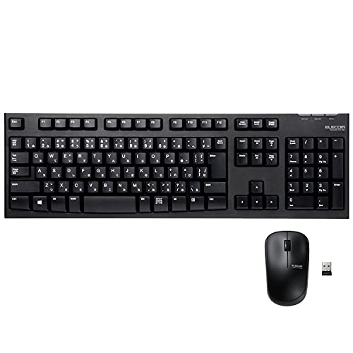 Elecom keyboard [Mouse Set Wireless (receiver included) membrane full keyboard_1
