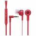 ELECOM EHP-CS3520M RD In-Ear Headset for Smartphones Red NEW from Japan_1