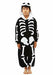 Sazac Skeleton Fleece Kigurumi Costume Pajamas Halloween Children 130cm NEW_1