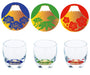 Mt. Fuji and Shochikubai Glass Sake Cups 3 in one box Made in Japan G086-T238_5