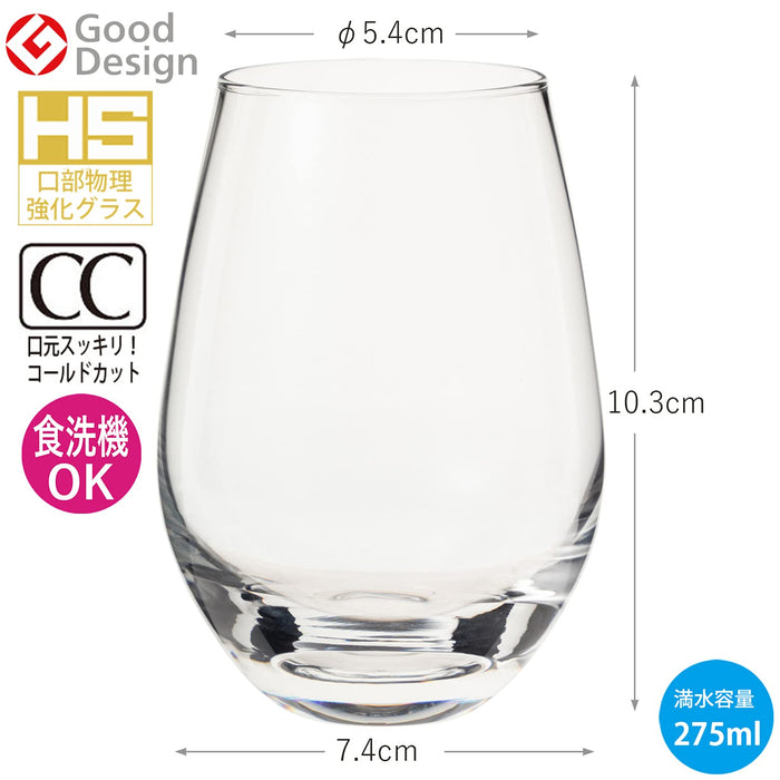 Toyo Sasaki Glass Tumbler Water Variation 9 275ml T-24106HS Set of 6 piece NEW_2