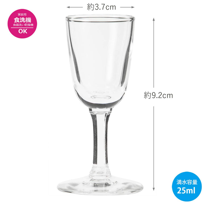 Toyo Sasaki Glass Liqueur Glass 25ml 310 Line Made in Japan 31039 Set of 6 pcs_2