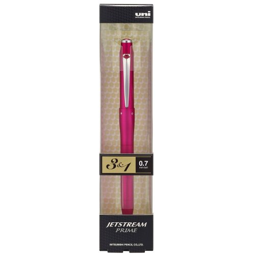 uni Jetstream Prime 3&1 3 Color 0.7 mm Ballpoint Multi Pen + 0.5 mm Pencil Pink_3