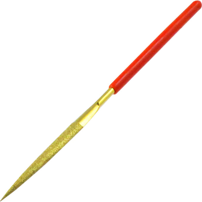 SUN UP Titanium Coating Diamond File 5 Piececs Set 140mm Hand Tool Red Handle_3