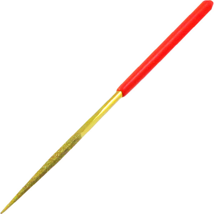 SUN UP Titanium Coating Diamond File 5 Piececs Set 140mm Hand Tool Red Handle_5