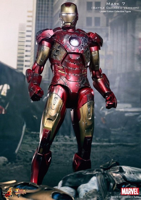 Movie Masterpiece Avengers IRON MAN MARK VII BATTLE DAMAGED 1/6 Figure Hot Toys_5