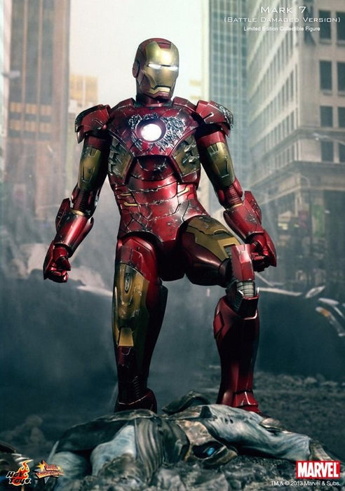 Movie Masterpiece Avengers IRON MAN MARK VII BATTLE DAMAGED 1/6 Figure Hot Toys_6