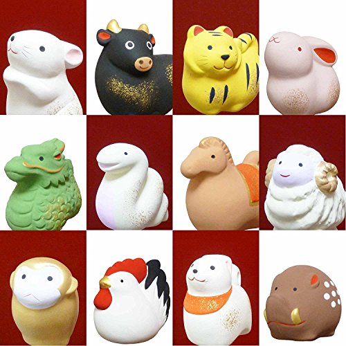 Japanese Zodiac New Year decorations 12 animals figurine_2