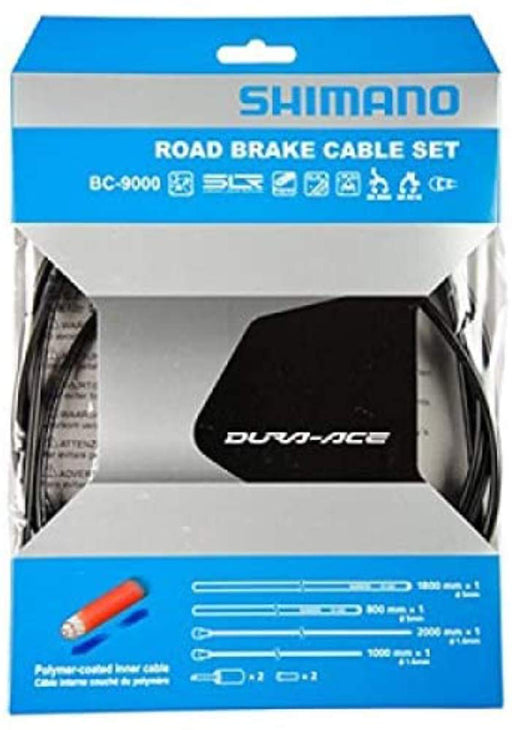 Shimano Road BC-9000 Polymer-coated Brake Cable Set Black Y8YZ98010 Bike Parts_1
