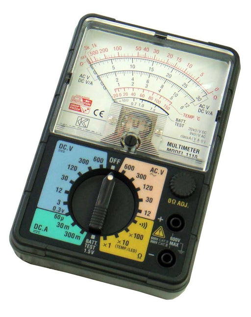 KYORITSU Electric Meter Analog Multimeter Model 1110 White, Clear, Black NEW_1