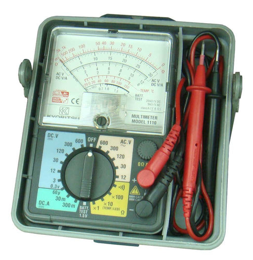 KYORITSU Electric Meter Analog Multimeter Model 1110 White, Clear, Black NEW_2