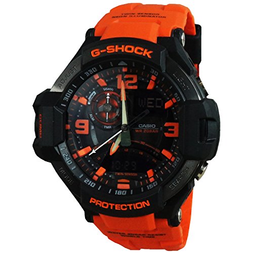 CASIO GA-1000-4A G-SHOCK SKY COCKPIT Quartz Orange&Black men's watch NEW_2