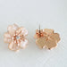 IUHA SAKURA Cherry Blossom 18K pink gold-plated earrings Austrian zirconia NEW_2