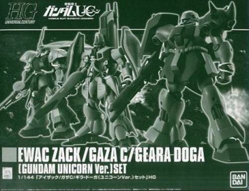 BANDAI HGUC 1/144 EWAC ZACK / GAZA C / GEARA DOGA UNICORN Ver Set Model Kit NEW_1