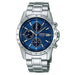 SEIKO Watch SBTQ071 Men's Silver Blue Analog Round Face Chronograph quartz NEW_1