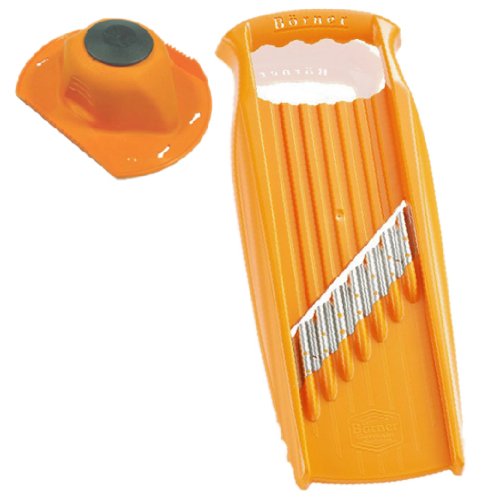 BORNER PL Thick Sliced ​​Potato Waffle Slicer XXL + Safety Holder set Orange NEW_1