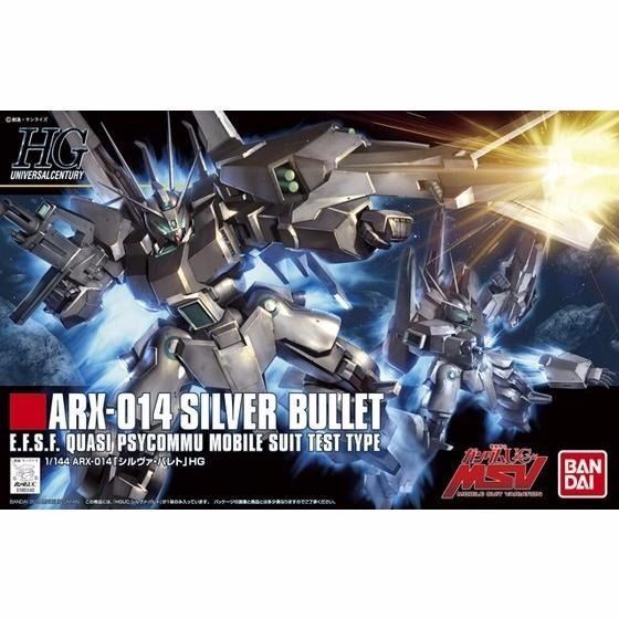 BANDAI HGUC 1/144 ARX-014 SILVER BULLET Plastic Model Kit Mobile Suit Gundam UC_1