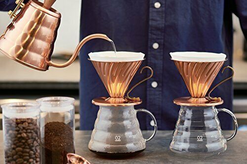 HARIO coffee dripper VDP-02CP V60 Copper drip for 1 to 4 cups genuine NEW_4