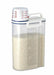 Asbel sealed rice bin 2kg white 7509 NEW from Japan_1