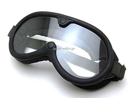 GOGGLE BLACK 70's VINTAGE ARMY Black NEW from Japan_1