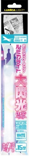 Lumicalite Large Flash (Arc) White Set of 12 pieces 1.5x18cm Glow Stick Events_2