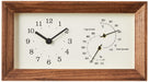 Lemnos FRAME Table Clock Thermo-Hygrometer Brown LC13-14 BW Made in Japan NEW_2