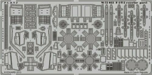Platz 1/72 Detail Up Etching Parts for JASDF F-1 (for Exterior) Plastic Model_1