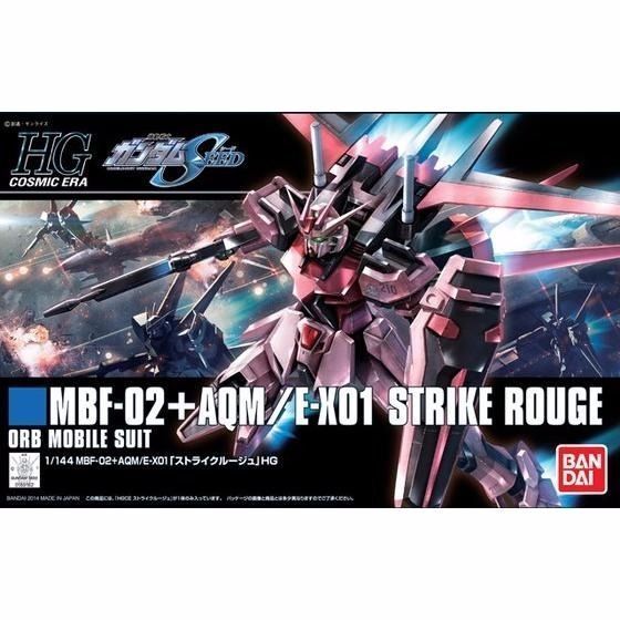 BANDAI HGCE 1/144 MBF-2 AQM/E-X01 STRIKE ROUGE Plastic Model Kit Gundam SEED_1