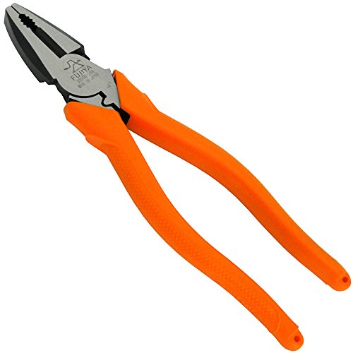 FUJIYA Tools 3000N-200 High Leverage Side Cutting Pliers 8 Inch 200mm Orange NEW_1