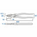 FUJIYA Tools 3000N-200 High Leverage Side Cutting Pliers 8 Inch 200mm Orange NEW_2