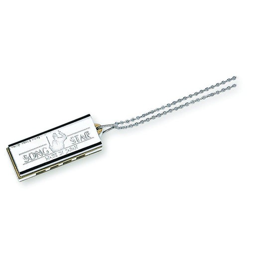 SUZUKI N-1200 Necklace Type Miniature Harmonica 4 hole 8 sound C key 40mm NEW_1
