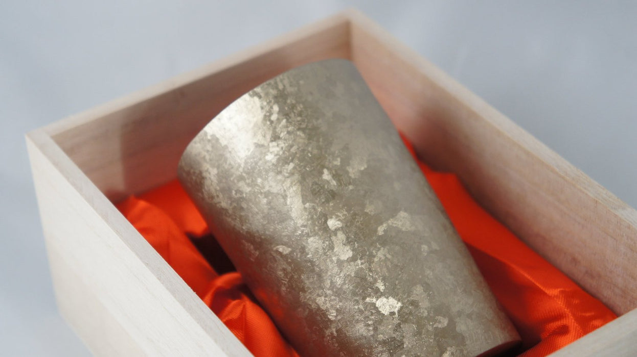 Horie Titanium Double Tumbler Kamazukuri Light 270ml Gold T09KM270 Made in Japan_4